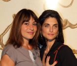 Shirley Bousquet et Pauline Delpech lors du vernissage de l'exposition L'art, l'amour, la mode. Le 1er septembre  2011