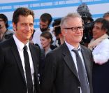 Laurent Gerra et Thierry Frémaux à la cérémonie d'ouverture du Festival du cinéma américain de Deauville. 2 septembre 2011