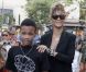 Rihanna passe un très bon moment avec son petit frère Rajad Fenty à Los Angeles le 3 septembre 2011