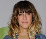 Daphné Bürki lors de la conférence de rentrée de France 5 le 1er septembre à Paris