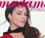 A 28 ans, la superbe Monica Bellucci pose en Une du Madame Figaro de janvier 1993.<br />