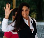 L\'actrice italienne Monica Bellucci est venue illuminer Venise et la Mostra avec sa beauté et son charisme. Le 3 septembre 2011. <br />