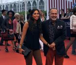 Olivier Dassault et sa fille à la première du film Crazy, Stupid, Love, au Festival de Deauville le 9 septembre 2011