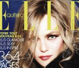 Vanessa Paradis en couverture du magazine Elle (Québec) - octobre 2011<br />
