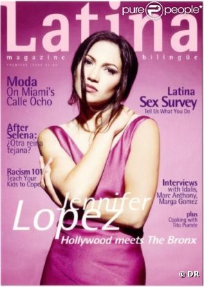 1996 : Jennifer Lopez, 27 ans, en couverture du magazine Latina.