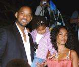Will Smith avec sa femme Jada Pinkett Smith et leurs enfants JAden et Willow