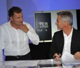 Cyril Viguier et Pierre Sled lors de l\'émission Vendredi sur un plateau présentée par Cyril Viguier, et consacrée à Laurent Gerra. Émission diffusée vendredi 16 septembre à 23h sur France 3