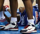 Tony Parker a été victime d'une méchante faute en finale des Championnats d'Europe 2011 le 18 septembre 