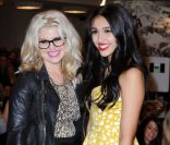 Lourdes Leon et Kelly Osbourne célèbrent la première année de la griffe Material Girl créée avec Madonna chez Macy's. New York, 20 septembre 2011