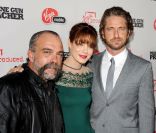 Gerard Butler, Sam Childers et Michelle Monaghan, à l\'avant-première de <em>Machine Gun Preacher</em>, le 21 septembre 2011 à Los Angeles
