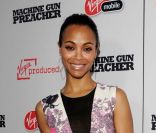 Zoe Saldana à l'avant-première de  Machine Gun Preacher , le 21 septembre 2011 à Los Angeles
