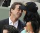 Arnaud Lagardère et Jade Foret au tournoi de Roland-Garros, le 28 mai 2011.