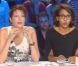 Natacha Polony et Audrey Pulvar sur le plateau d'On n'est pas couché, samedi 24 septembre 2011 sur France 2.
