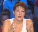 Natacha Polony sur le plateau d'On n'est pas couché, samedi 24 septembre 2011 sur France 2.