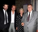 Inauguration de la Villa Navarre, à Pau, le 23 septembre 2011 : Frédéric et Charles Beigbeder et leurs parents.
