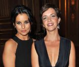 Faustine Bollaert et Nathalie Renoux lors du Par Coeur Gala, à l'Hôtel de Ville, à Paris. 26 septembre 2011