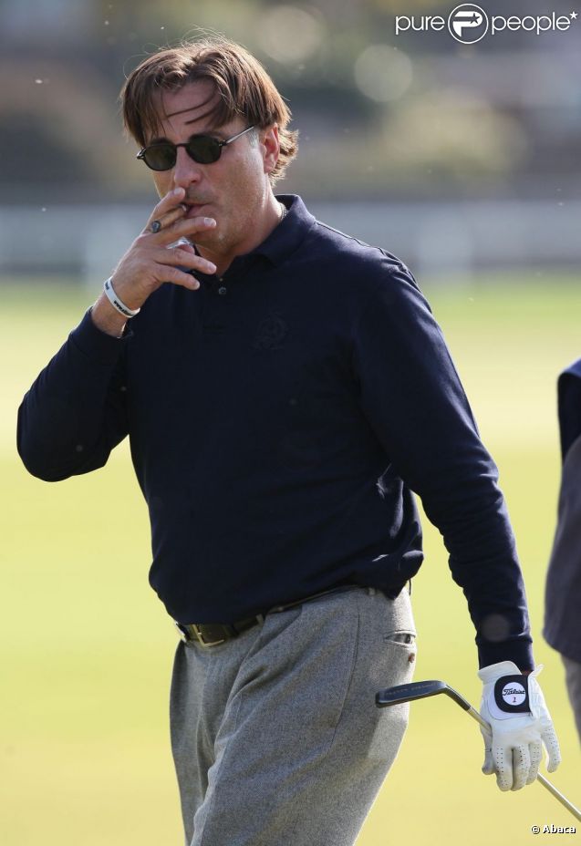 Andy Garcia lors du Alfred Dunhill Links Championship qui se déroule en Ecosse sur le Old Course le 28 septembre 2011 