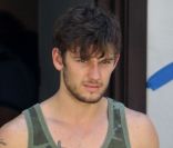 Alex Pettyfer sur le tournage de Magic Mike à Los Angeles, le 27 septembre 2011