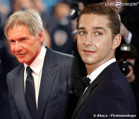 Shia LaBeouf et Harrison Ford