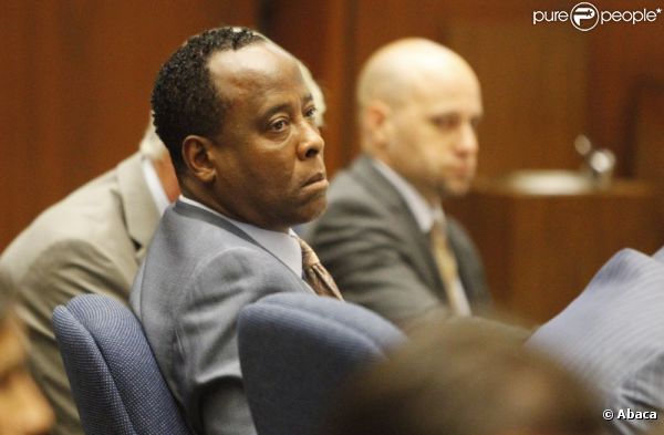 Troisième jour du procès du docteur Conrad Murray, accusé d'homicide involontaire sur Michael Jackson, à Los Angeles le 29 septembre 2011 - ici Conrad Murray