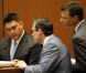 Troisième jour du procès du docteur Conrad Murray, accusé d'homicide involontaire sur Michael Jackson, à Los Angeles le 29 septembre 2011 - ici Alberto Alvarez  