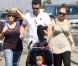 Jessica Alba, Cash Warren et leur petite Honor à Los Angeles le 1er octobre 2011, ont passé la journée dans un parc d'attraction de la ville