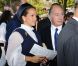 L'Aga Khan avec sa fille Zahra et en famille lors de l'édition 2011 du Qatar Prix de l'Arc de Triomphe, qui a vu dimanche 2 octobre le sacre inattendu de la pouliche allemande Danedream, auteure du nouveau record de l'épreuve. Un scénario explosif auquel célébrités et turfistes ont assisté à Longchamp.