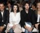 Pierre-Yves Roussel, Juliette Binoche, Antoine et Delphine Arnault au défilé Givenchy à Paris le 2 octobre 2011