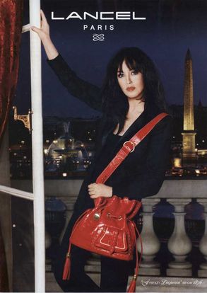 Isabelle Adjani pose pour Lancel 2e version