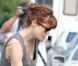 Michelle Monaghan et sa fille Willow à la sortie de la crèche, à Los Angeles, le 3 octobre 2011