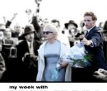 L\'affiche stylisée de My week with Marylin, avec Michelle Williams, Kenneth Branagh, Eddie Redmayne, Judi Dench, et la jeune Emma Watson, dans son premier rôle depuis la fin de la saga Harry Potter.<br />
