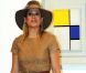 La princesse Maxima des Pays-Bas à Rome pour l'inauguration de l'exposition Mondrian,  L'Armonia Perfetta , le 6 octobre 2011.