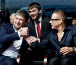 Jean-Claude et le président Tchétchène Ramzan Kadyrov, à Grozny, le 5 octobre 2011.