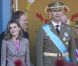Toute la famille royale espagnole réunie pour la fête nationale espagnole, le 12 octobre 2011, à Madrid.