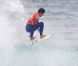 Gabriel Medina le 11 octobre 2011 sur la plage de La Gravière à Hossegor