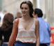 Leighton Meester au top avec sa tenue décontractée sur le tournage de Gossip Girl