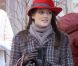 Leighton Meester sur le tournage de Gossip Girl. Oups, un fashion faux-pas