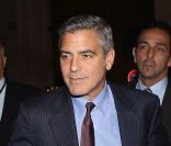 George Clooney lors de la soirée organisée à L\'Arc Paris, le 18 octobre 2011.