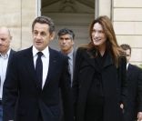 Carla Bruni-Sarkozy et son époux Nicolas en septembre 2011. 