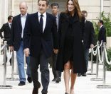 Carla Bruni-Sarkozy et Nicolas, son époux, en septembre 2011.