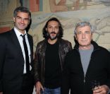 François Vincentelli, Olivier Sitruk et Michel Boujenah  au Bal Jaune, le 21 octobre 2011
