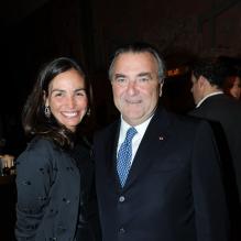 Patrick Ricard et Inés Sastre au Bal Jaune, le 21 octobre 2011