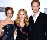 Andrea Riseborough, Madonna et James D\'Arcy présentent W.E. au festival de Londres, le 23 octobre 2011.