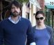 Jennifer Garner lors d'une balade et d'un déjeuner romantique avec son  mari Ben Affleck à Brentwood, Los Angeles, le 27 octobre 2011