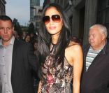 Nicole Scherzinger, de passage à BBC One Radio. Londres, le 28 octobre 2011.