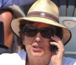 Roselyne Bachelot avant le régime à Roland Garros en juin 2011 
