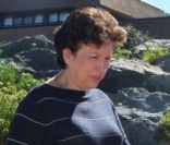 Roselyne Bachelot en août 2011 sur la plage d'Anglet 