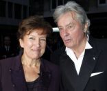 Roselyne Bachelot et Alain Delon fin septembre 2011 à Paris 