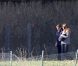 Nicolas et Carla Sarkozy avec leur petite Giulia à La Lanterne, le 31 octobre 2011