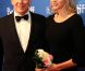 Le prince Albert et la princesse Charlene à New York le 2 novembre 2011 à Toronto pour l'inauguration de l'exposition Grace Kelly: From movie star to princess .